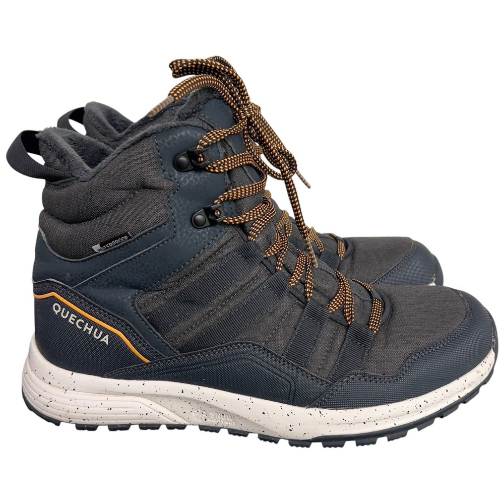 Quechua SH100 X-Warm Mid Mens Size 9.5 Waterproof Winter Hiking Boots Black